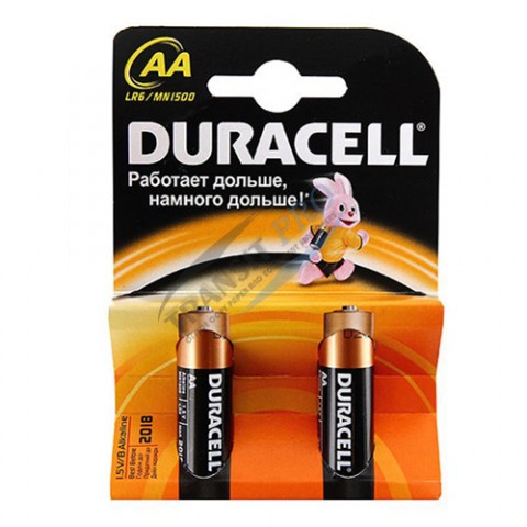 Набор алкалиновых батареек Duracell Basic тип AA 2 шт